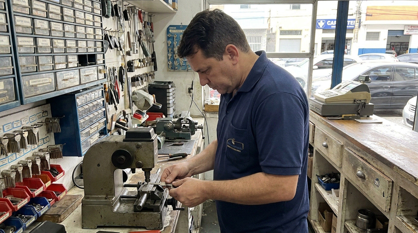 Confecção de Chave Automotiva profissional em Maringá‑PR